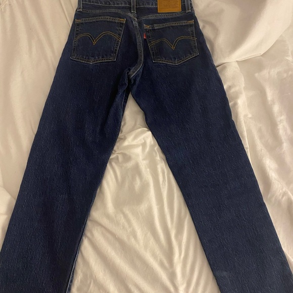 Dark blue Levi’s jeans! 👖 these are so cute just a bit short on me. - Picture 3 of 3
